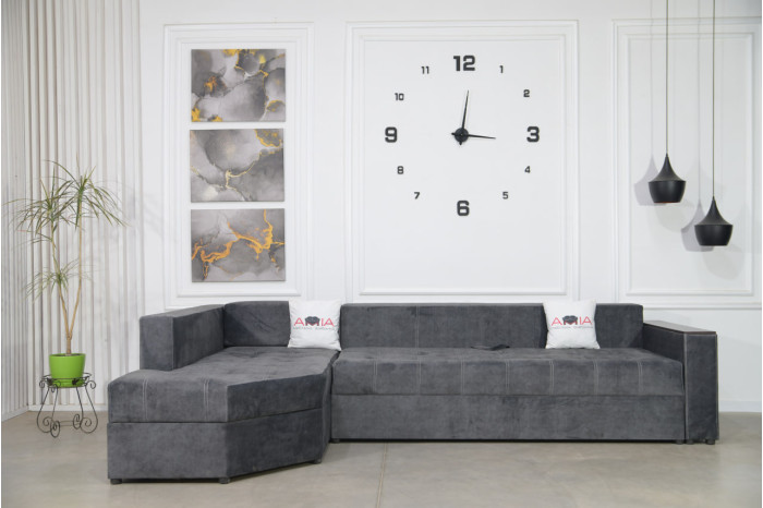 АМІА Кутовий диван Престиж 200М Г Відтінок сірого