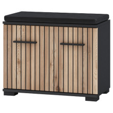 Тумба для обуви Амбре Антрацит/Артизан