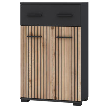 Комод Амбре 60х32х95 Антрацит/Артизан