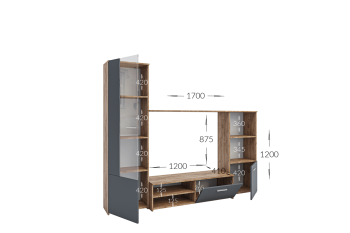 Гарант Стінка Емма Артизан/Сірий графіт