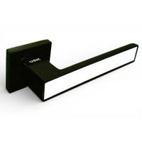 Дверные ручки на розетке А-80048 BLK