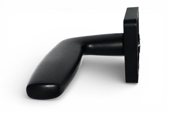 Дверные ручки на розетке А-80120 BLK