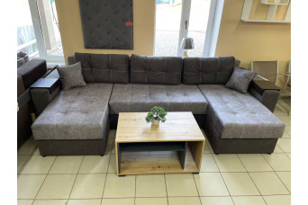 АМИА Угловой диван Аквадор 3 П Оттенок серого