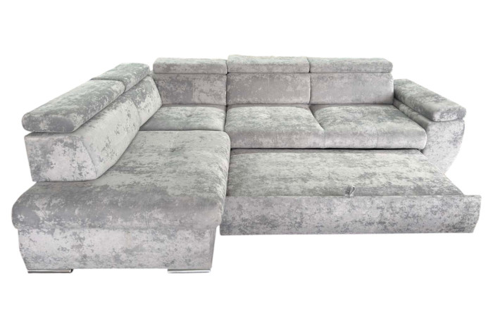 Диван угловой Альба 7 Оттенок серого Эурека 2132 (Toptextil)