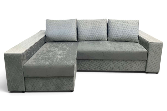 Диван кутовий Міленіум 7 Відтінок сірого Айс 94 (Exim Textil)