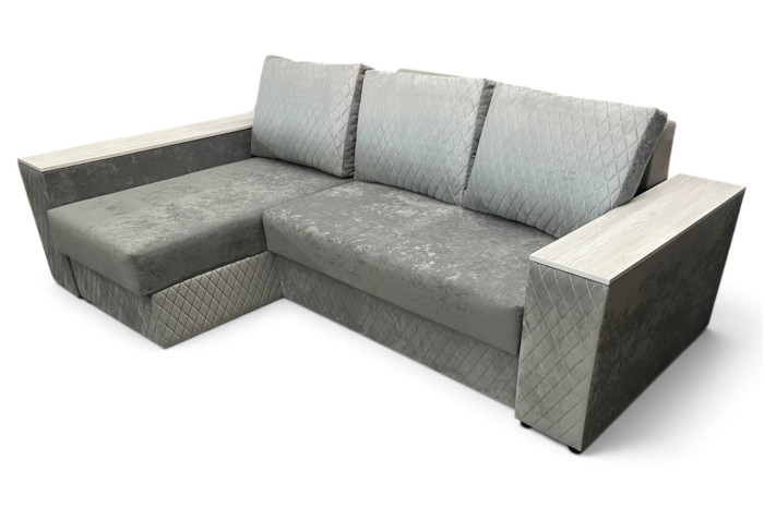 Диван кутовий Міленіум 7 Відтінок сірого Айс 94 (Exim Textil)