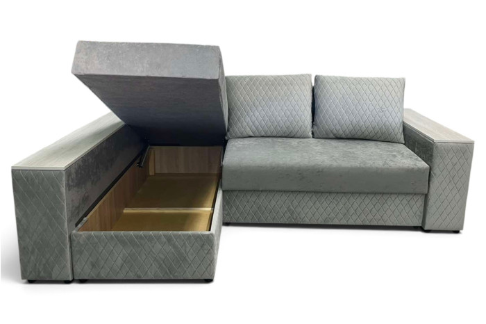Диван кутовий Міленіум 7 Відтінок сірого Айс 94 (Exim Textil)