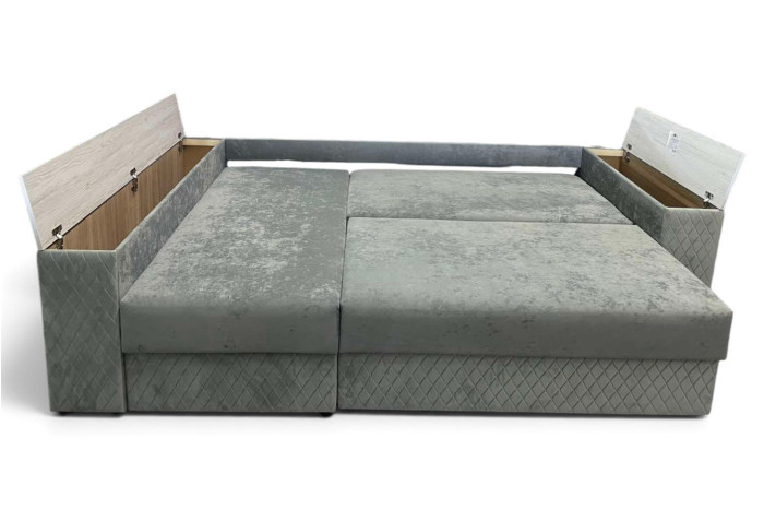 Диван кутовий Міленіум 7 Відтінок сірого Айс 94 (Exim Textil)