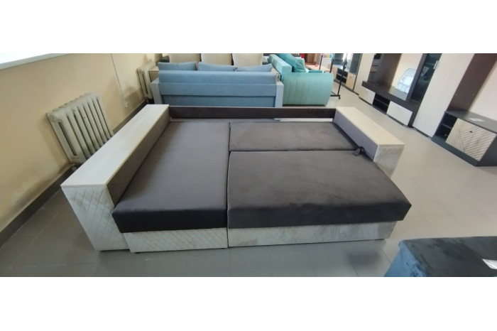 АМИА Угловой диван Миллениум 7 Оттенок коричневого