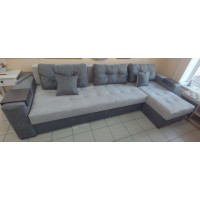 Диван кутовий Аквадор 4 Ун Відтінок сірого Едісон 17/19 (Естетіка)