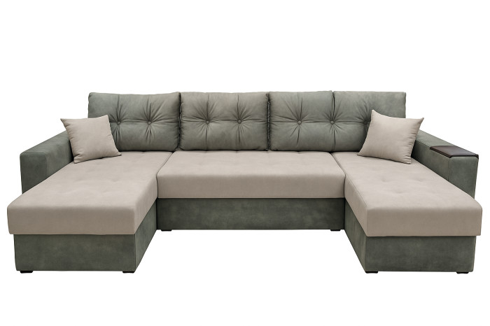 АМИА Угловой диван Аквадор 3 П Оттенок серого