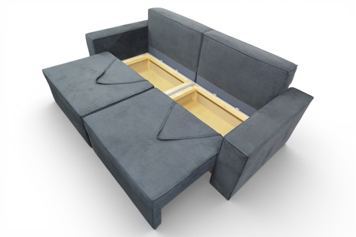 Диван прямой Квадро Оттенок серого