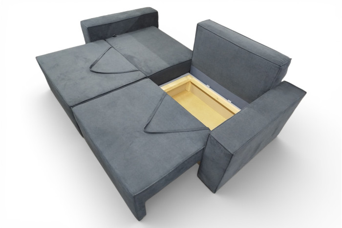 Диван прямой Квадро Оттенок серого