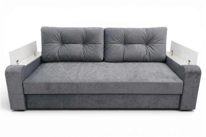 Диван прямой Мадрид 2П Оттенок серого Айс 98 (Exim Textil)