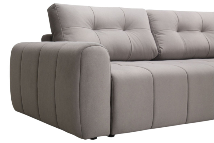 Диван прямой Бергамо Эко Оттенок серого Гелато 04 (Константа)