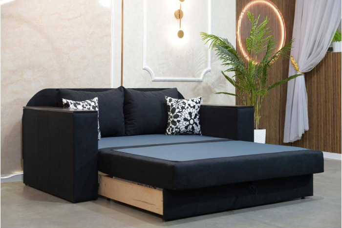 Диван прямий Кент 1,4 Відтінок чорного