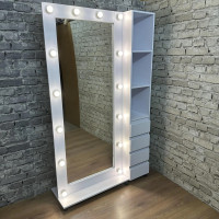 Зеркало с ящиками 110х190см нимфея альба