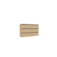 Комод Ідея К76/120/2х3Ш 120х42х76 Артизан/Сірий графіт