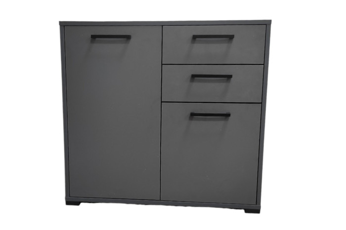 Комод Афіна 2Д2Ш 79х36х74см Сірий графіт