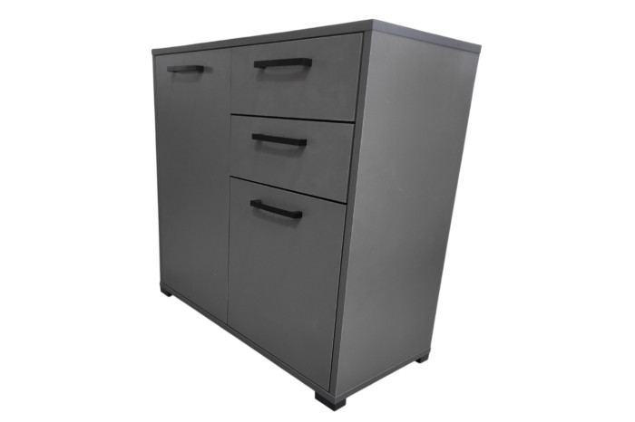 Комод Афіна 2Д2Ш 79х36х74см Сірий графіт