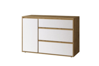 Комод Нитро Софт 1Д3Ш 120х40х80 Один/белый