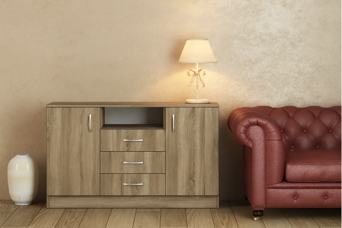 Комод Ідея К120/80/3Ш+2Д 120х42х80 Венге