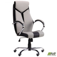 Крісло офісне Прайм Хром Сірий