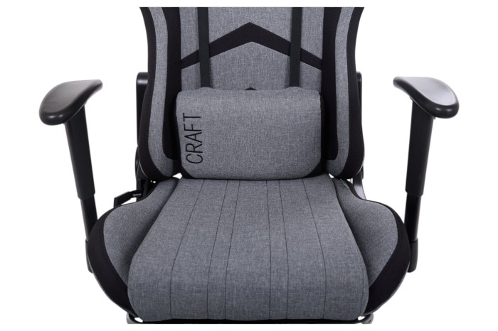 Кресло геймерское VR Racer Textile Craft Серый/Черный