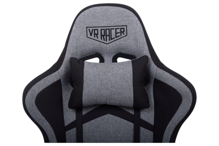 Кресло геймерское VR Racer Textile Craft Серый/Черный