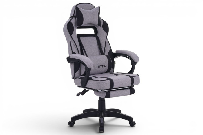 Кресло геймерское VR Racer Textile Webster Серый/Черный