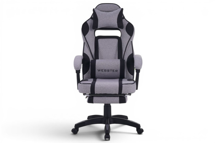 Кресло геймерское VR Racer Textile Webster Серый/Черный