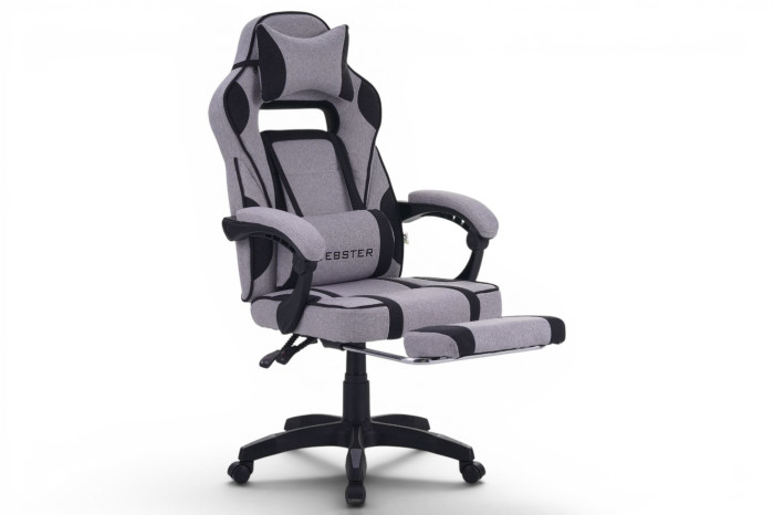 Кресло геймерское VR Racer Textile Webster Серый/Черный