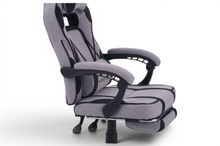 Кресло геймерское VR Racer Textile Webster Серый/Черный