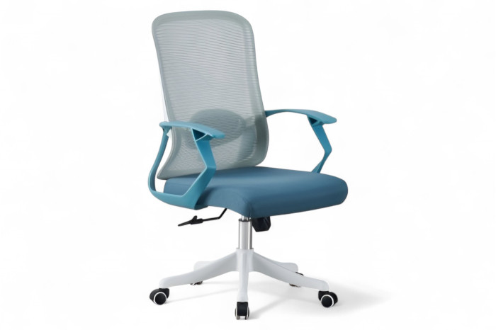 Крісло офісне Уно Сірий Блакитний