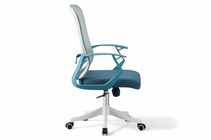 Крісло офісне Уно Сірий Блакитний