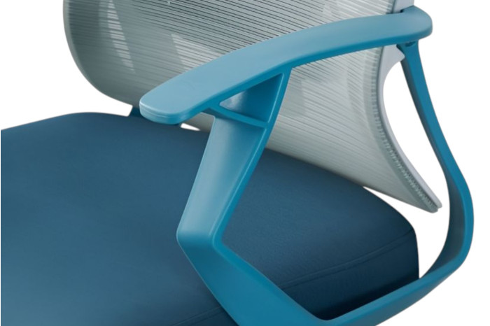 Крісло офісне Уно Сірий Блакитний