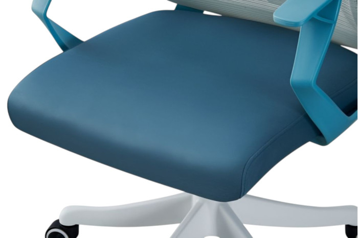 Крісло офісне Уно Сірий Блакитний