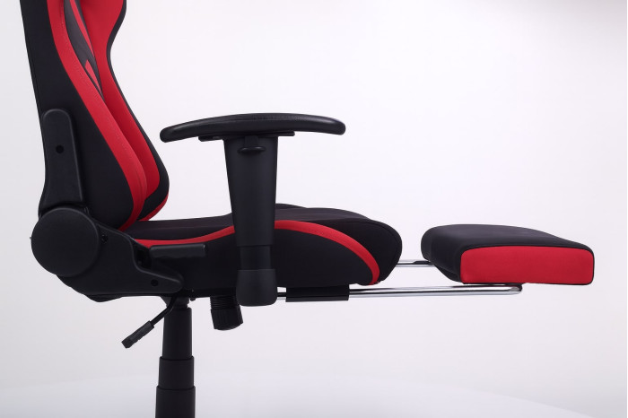 Крісло геймерське VR Racer Textile Craft Чорний/Червоний