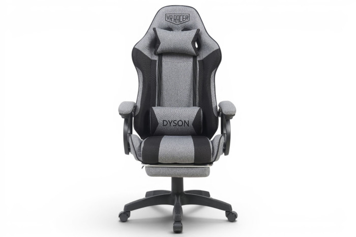 Крісло геймерське VR Racer Textile Dyson Темно-сірий/Чорний