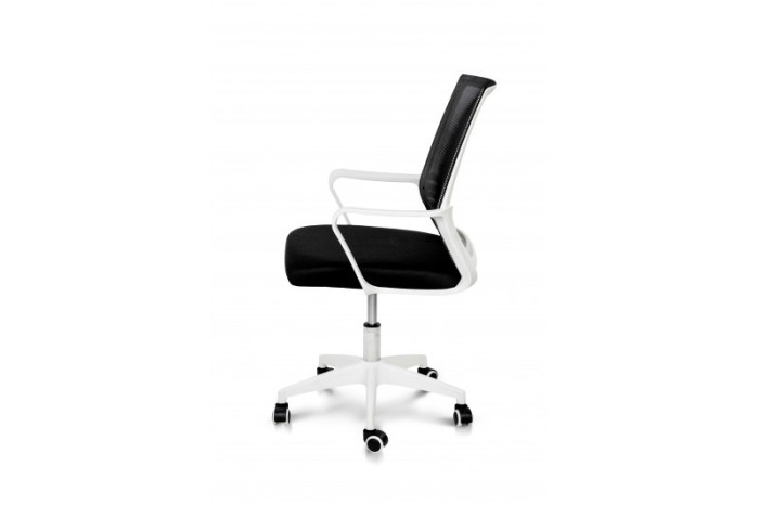 Крісло офісне Веб Білий Чорний