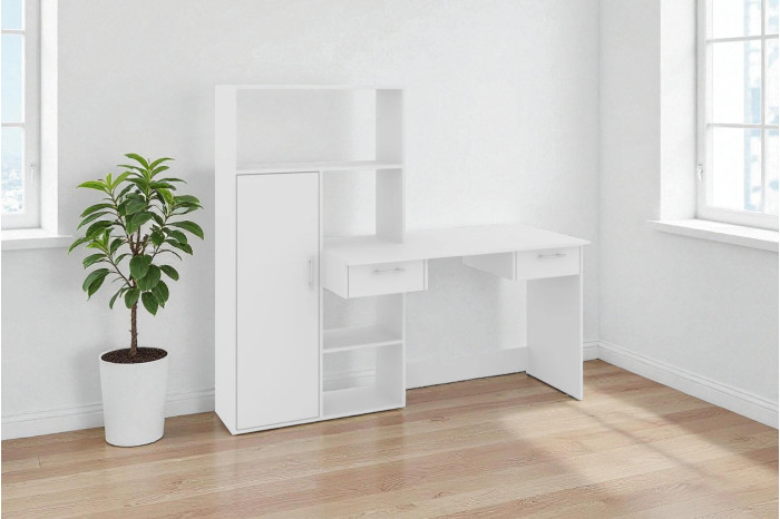 Пехотин Стол письменный Торнадо 160х60х147 Белый