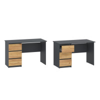 Стол письменный Стол левый 120х60х75 Антрацит/Тахо