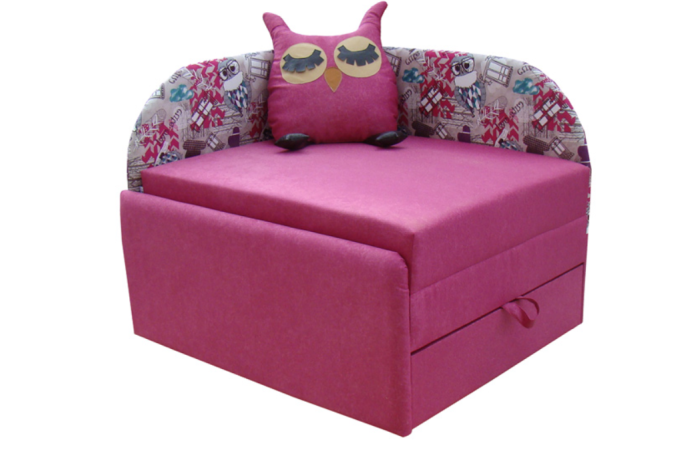 Вика Диван Сова 7 Оттенок розового