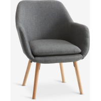 Кресло UDSBJERG Натуральный Серый