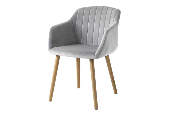 Стул Adslev Натуральный Серый