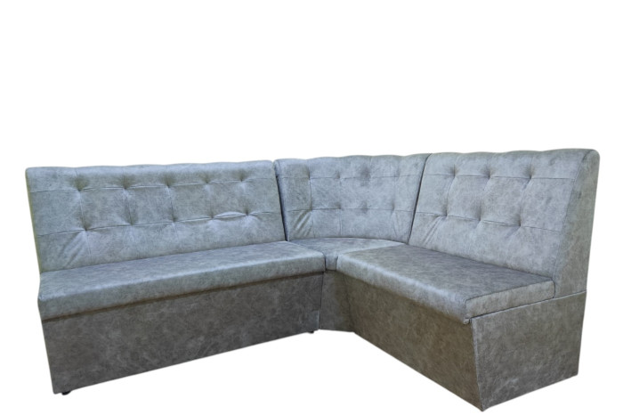 Кут кухонний Пай DELUXE 126х82х168см Відтінок сірого