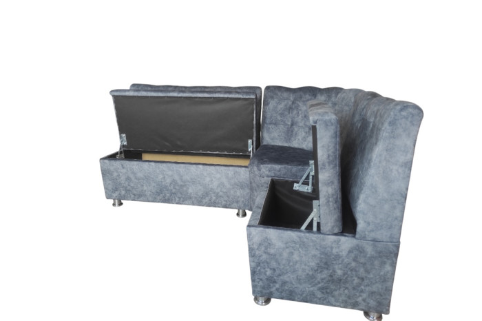 Угол кухонный Пай DELUXE 126х82х168см Оттенок синего
