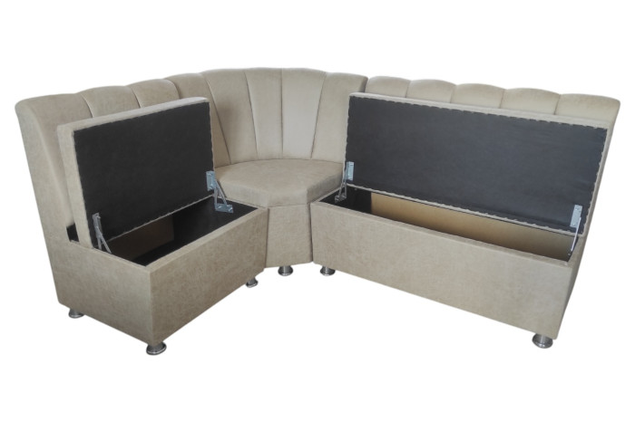 Кут кухонний Пай DELUXE 126х82х168см Відтінок бежевого