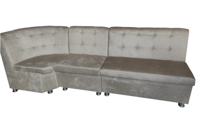 Кут кухонний Пай DELUXE 126х82х168см Відтінок бежевого