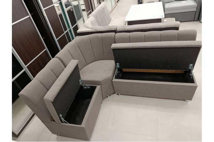 Кут кухонний Пай DELUXE 126х82х168см Відтінок коричневого